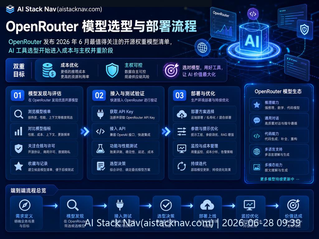 OpenRouter 模型选型流程图