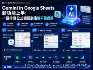 Gemini in Google Sheets 公式错误排查功能科技感封面