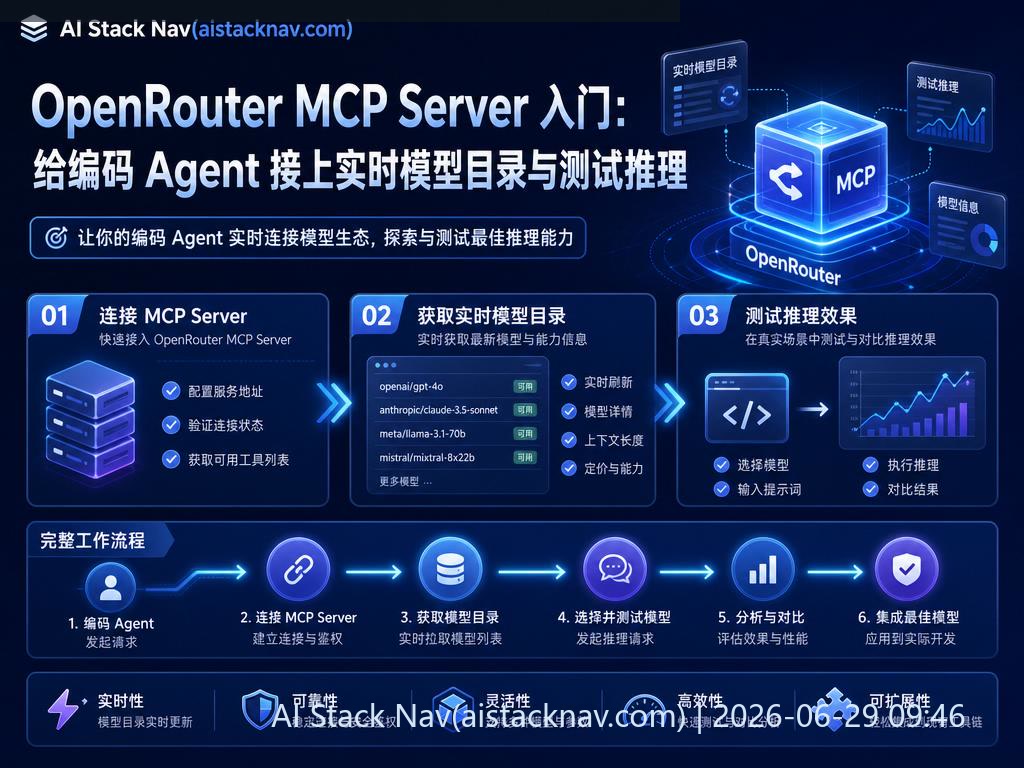 OpenRouter MCP Server 科技感封面图