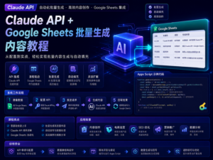 Claude API 与 Google Sheets 批量生成内容教程封面图
