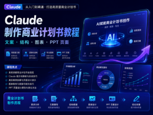 Claude 制作商业计划书教程封面图