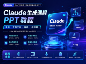 Claude 生成课程 PPT 教程封面图