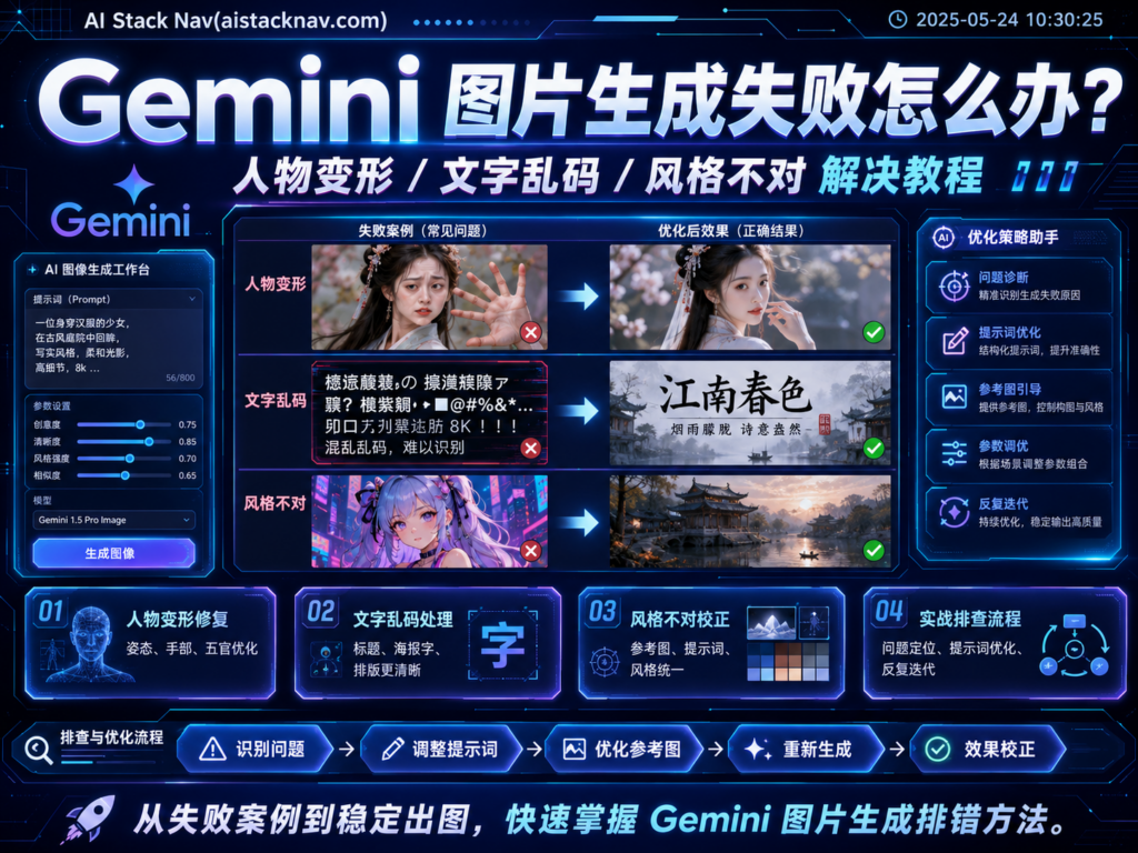 Gemini 图片生成失败解决教程封面