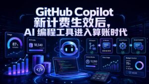 GitHub Copilot 新计费生效后 AI 编程工具进入算账时代科技感封面图