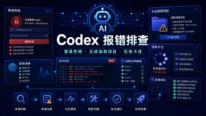 Codex 报错排查教程科技感封面图
