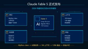 Claude Fable 5 正式发布 2026 年最受关注长任务模型科技感封面图