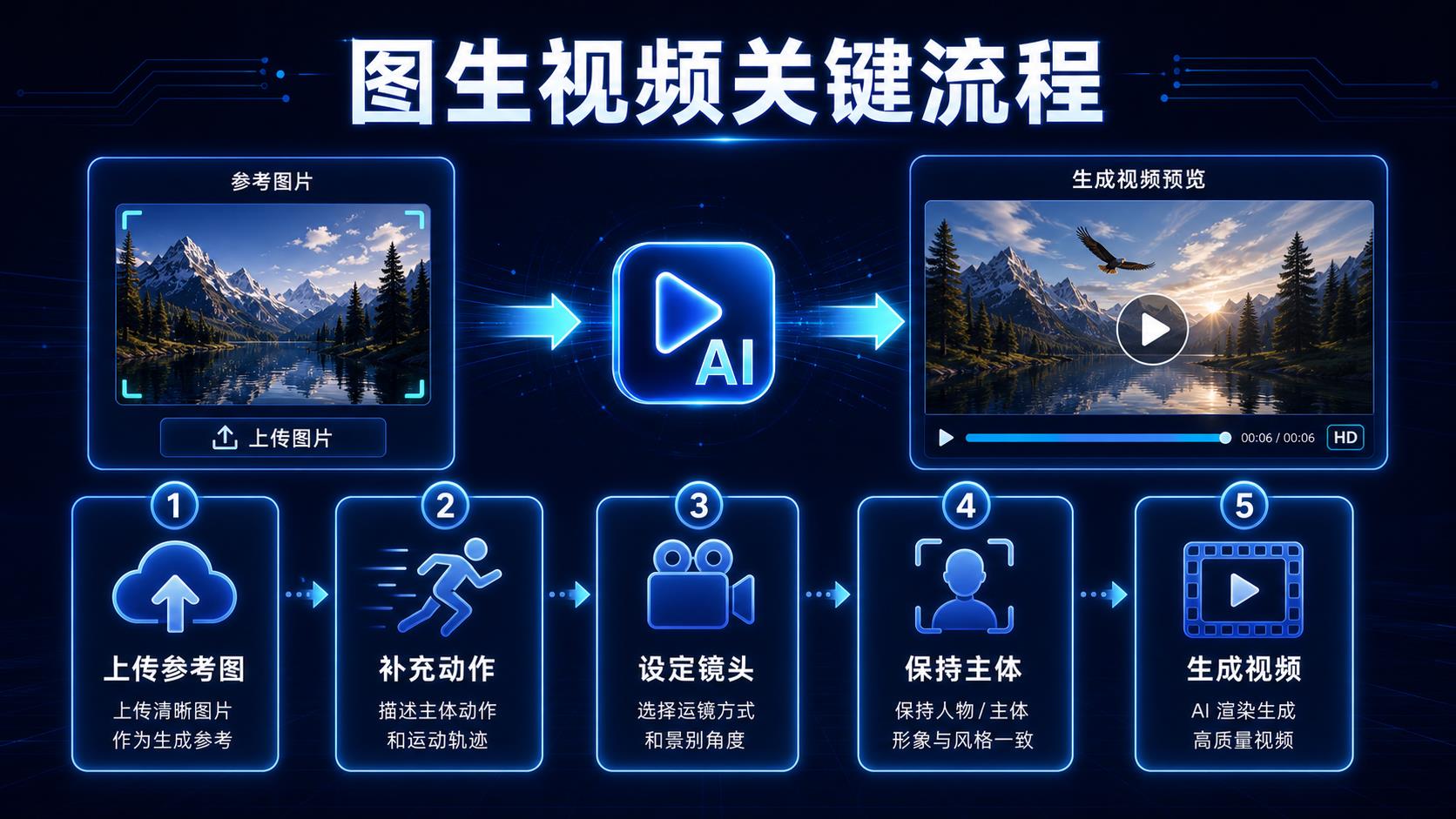 可灵 AI 图生视频关键流程图