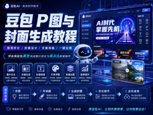 豆包 P 图与封面生成教程资料包封面图