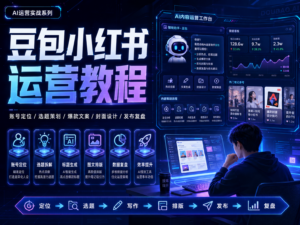豆包小红书运营教程资料包封面图