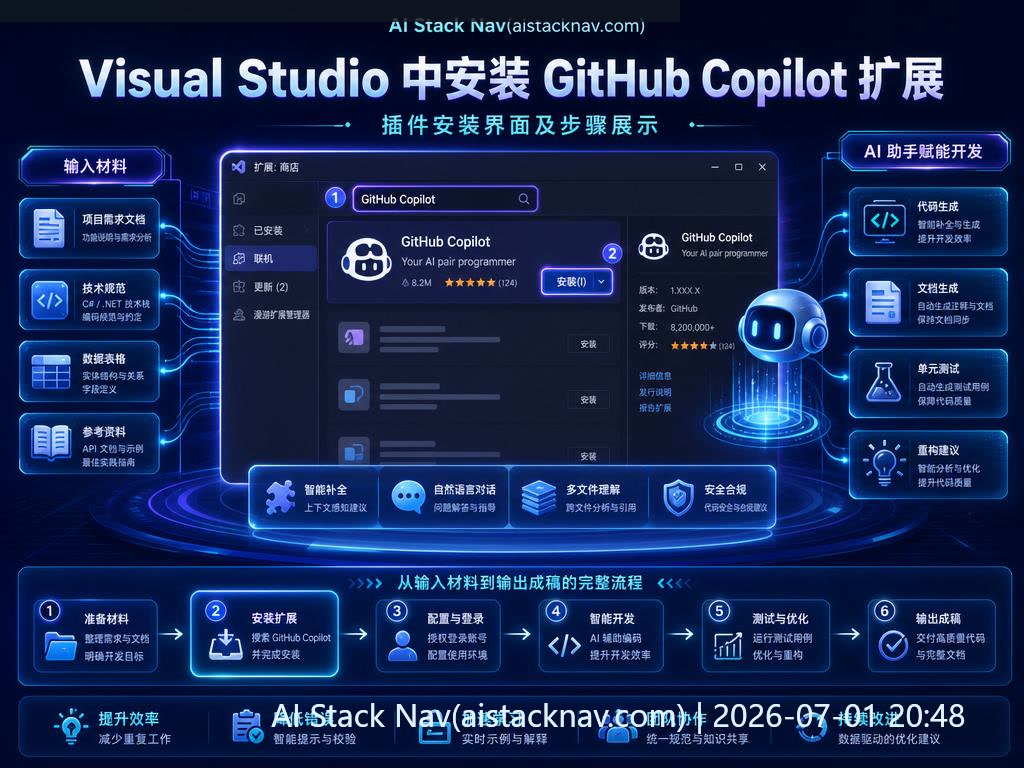 GitHub Copilot Visual Studio C# .NET 项目开发教程封面