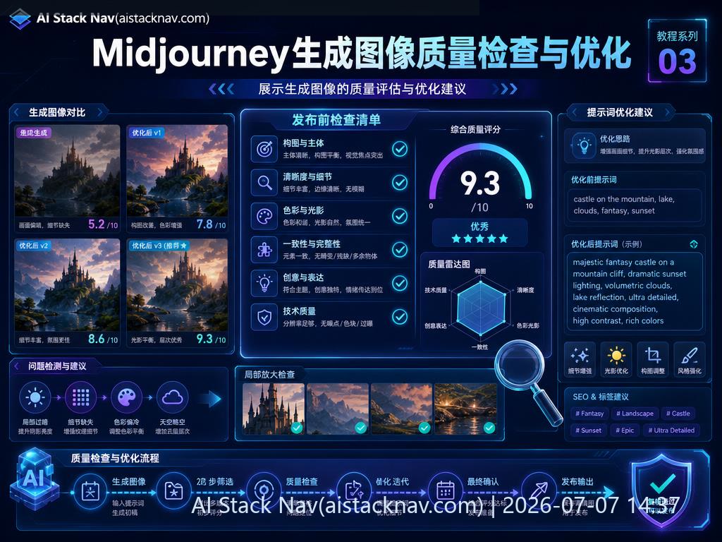 Midjourney生成图像质量检查
