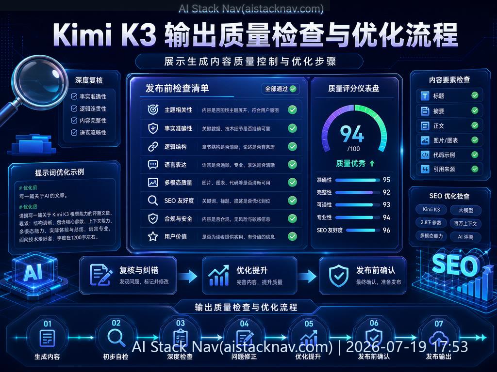 Kimi K3 质量检查与优化流程