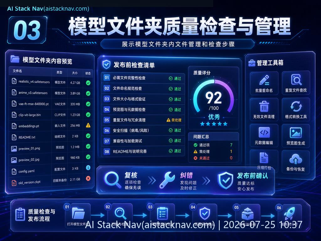 模型文件夹质量检查与管理