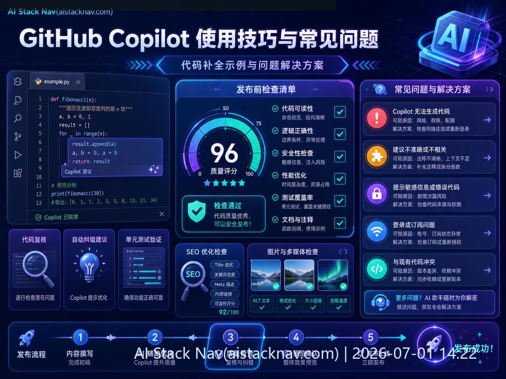 GitHub Copilot 使用技巧与常见问题