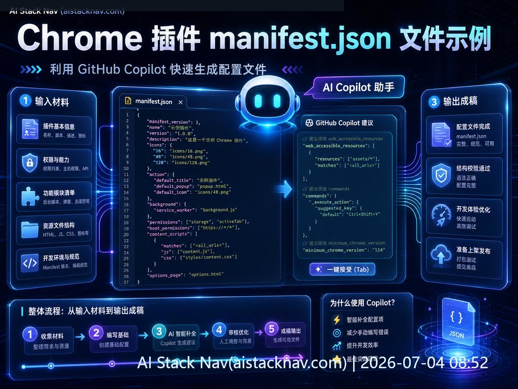 用 GitHub Copilot 开发 Chrome 插件教程封面