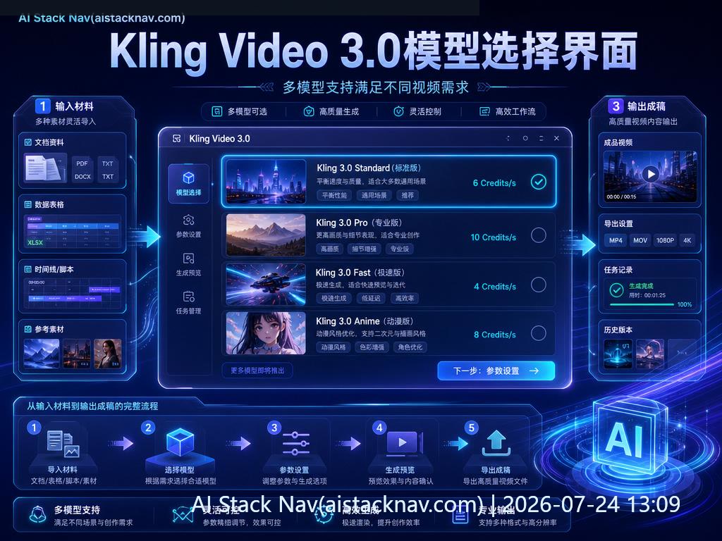 Kling Video 3.0 AI视频生成工具教程封面