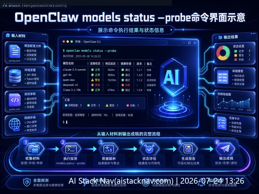 OpenClaw模型状态与故障排查科技感封面