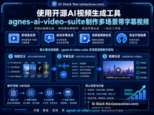 使用开源AI视频生成工具agnes-ai-video-suite制作多场景带字幕视频 特色图