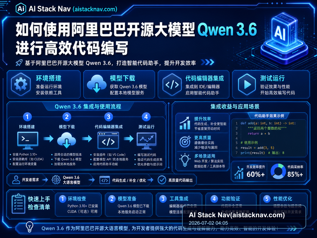 如何使用阿里巴巴开源大模型Qwen 3.6进行高效代码编写 教程插图 1