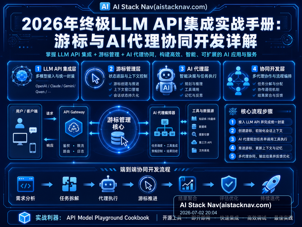 2026年终极LLM API集成实战手册：游标与AI代理协同开发详解 特色图