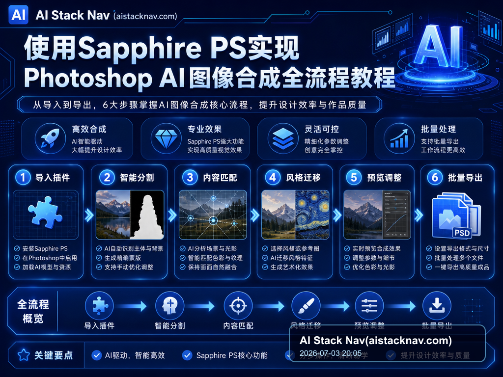 使用Sapphire PS实现Photoshop AI图像合成全流程教程 教程插图 1