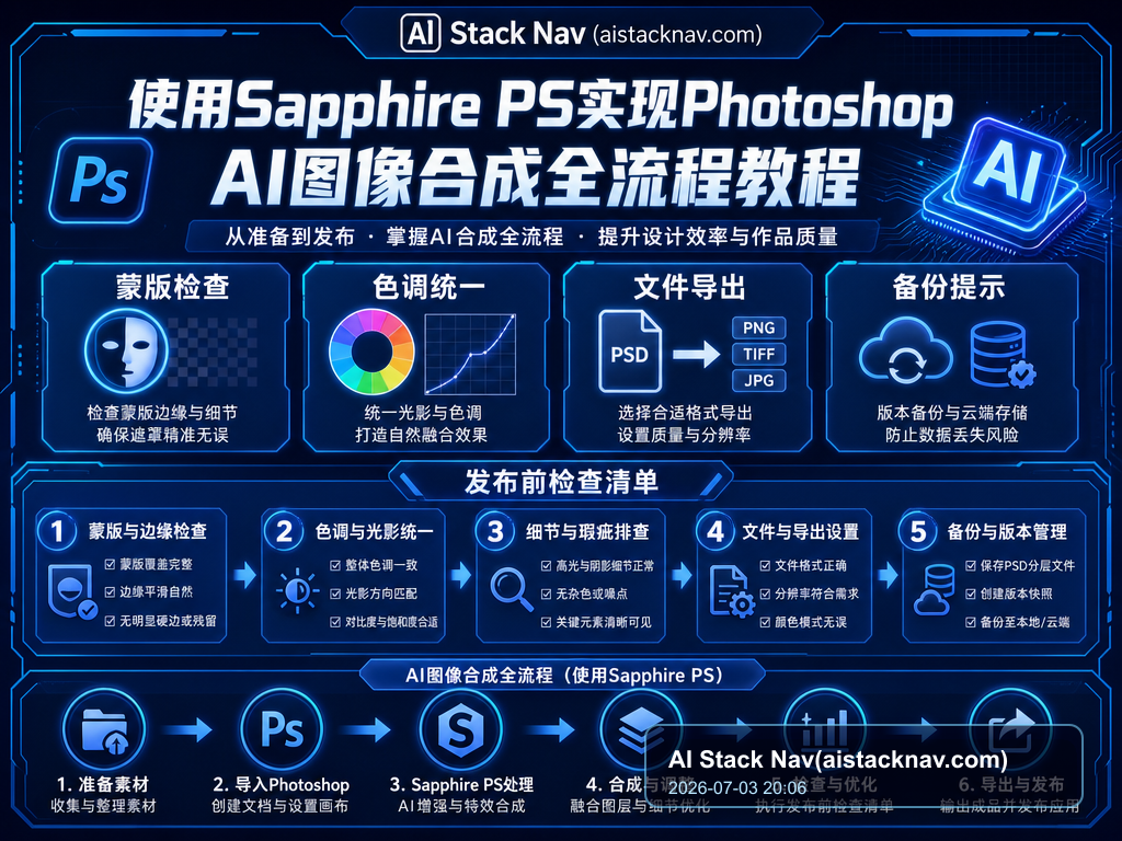 使用Sapphire PS实现Photoshop AI图像合成全流程教程 教程插图 2