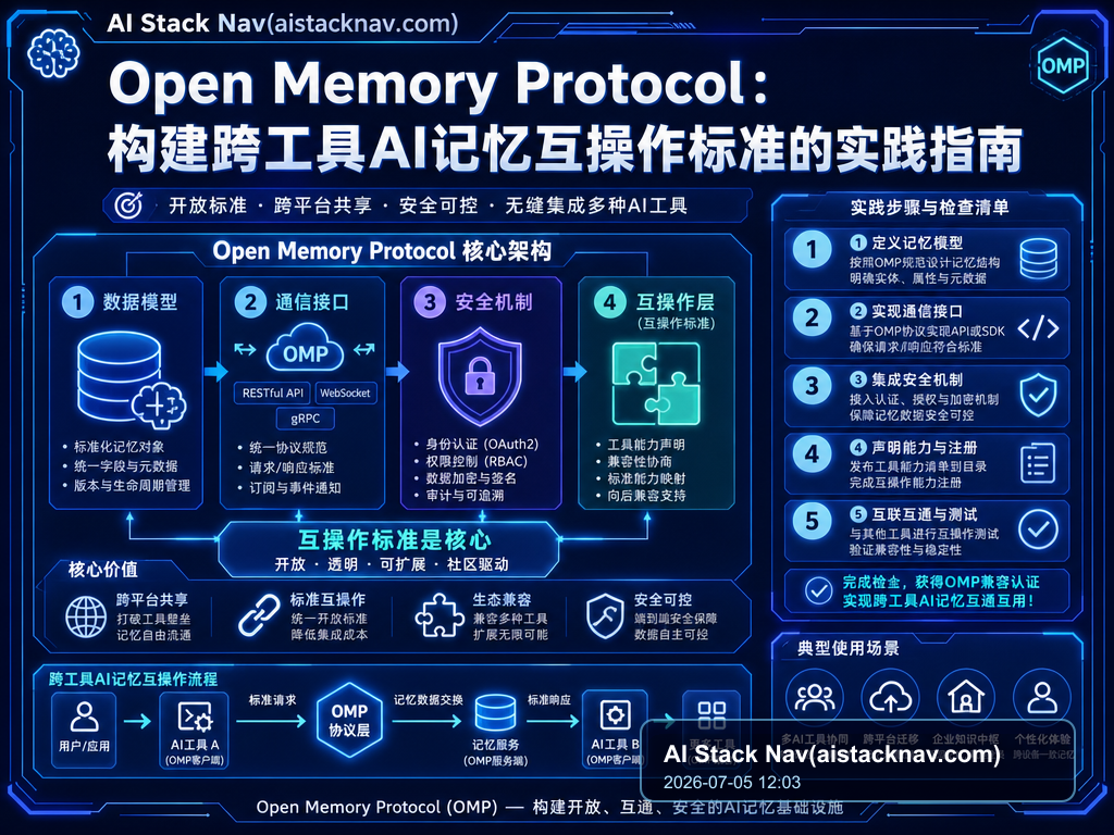 Open Memory Protocol：构建跨工具AI记忆互操作标准的实践指南 特色图