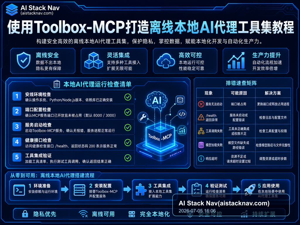 使用Toolbox-MCP打造离线本地AI代理工具集教程 教程插图 2