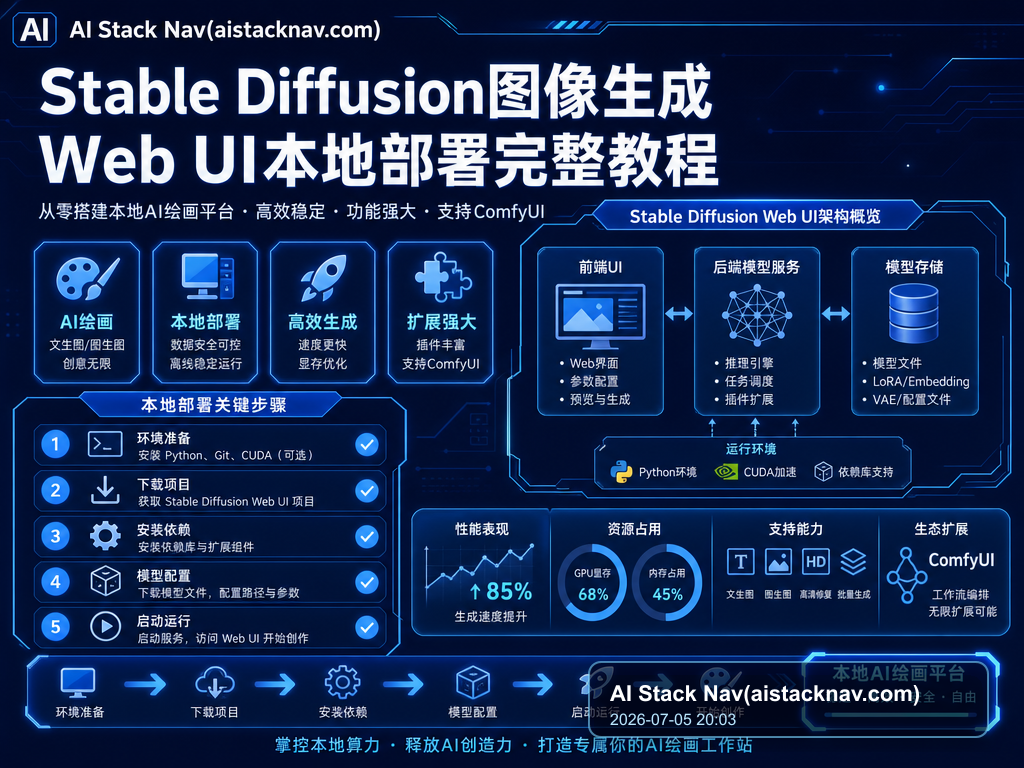 Stable Diffusion图像生成Web UI本地部署完整教程 特色图