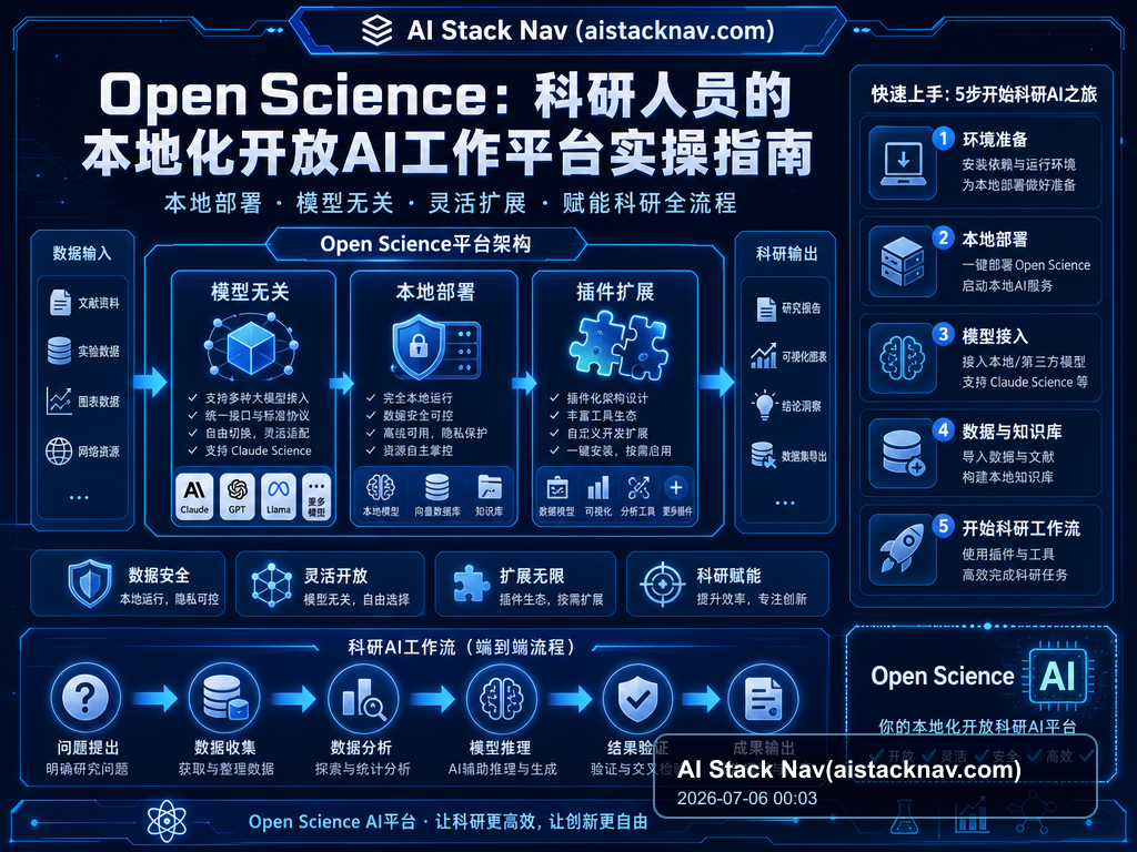 Open Science：科研人员的本地化开放AI工作平台实操指南 特色图
