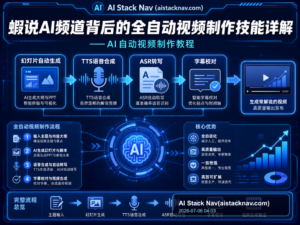 蝦说AI频道背后的全自动视频制作技能详解——AI自动视频制作教程 特色图