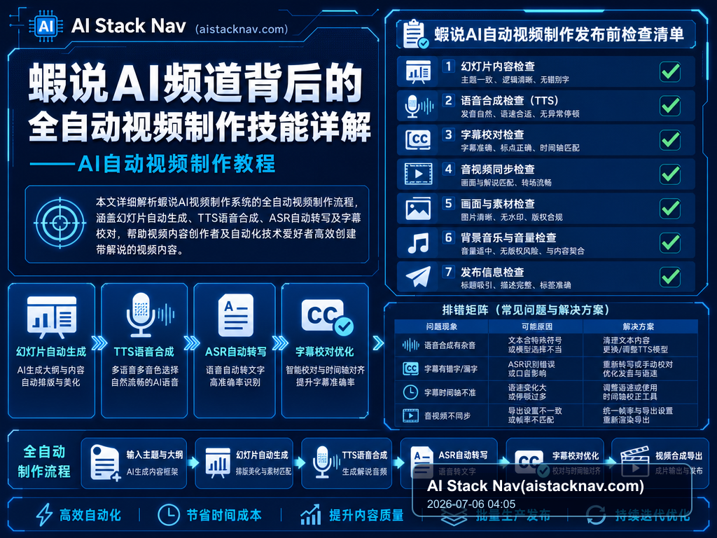 蝦说AI频道背后的全自动视频制作技能详解——AI自动视频制作教程 教程插图 2