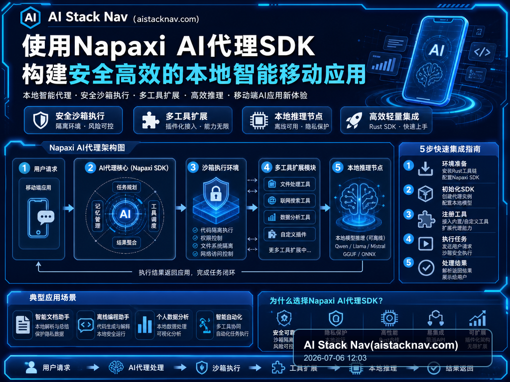 使用Napaxi AI代理SDK构建安全高效的本地智能移动应用 特色图