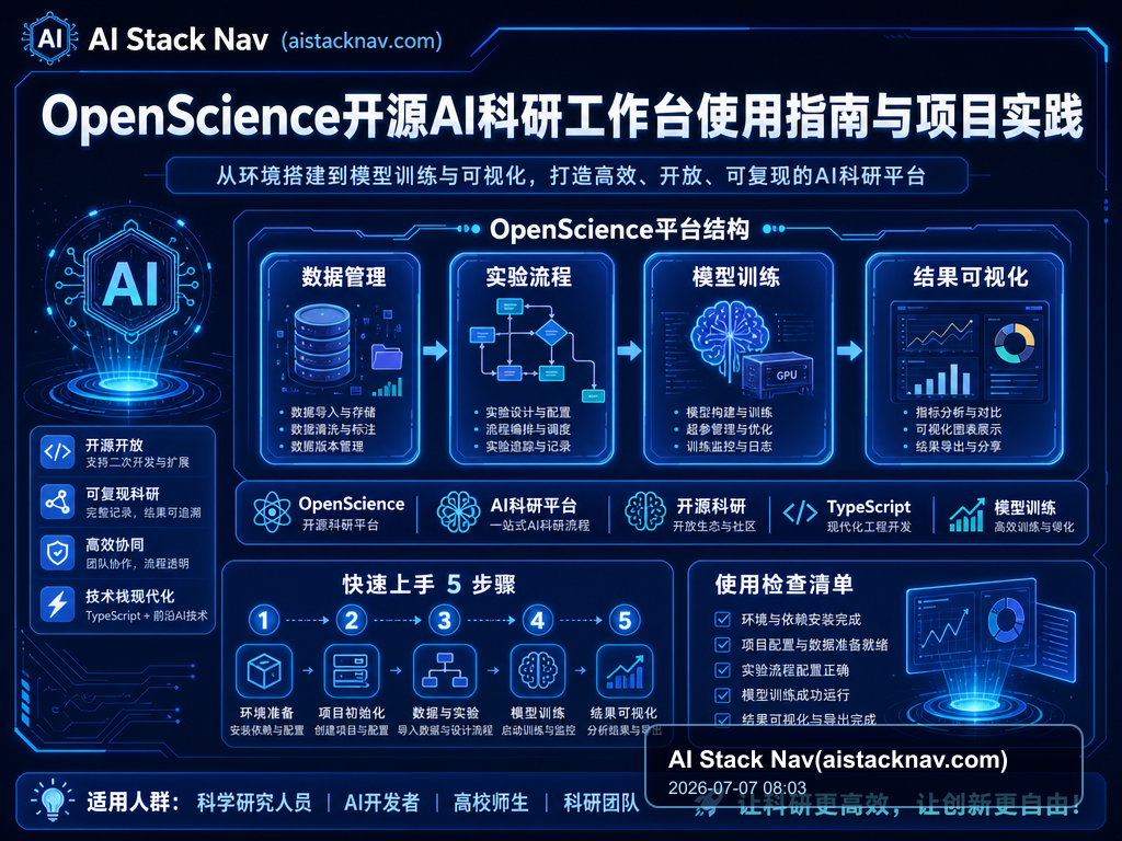 OpenScience开源AI科研工作台使用指南与项目实践 特色图