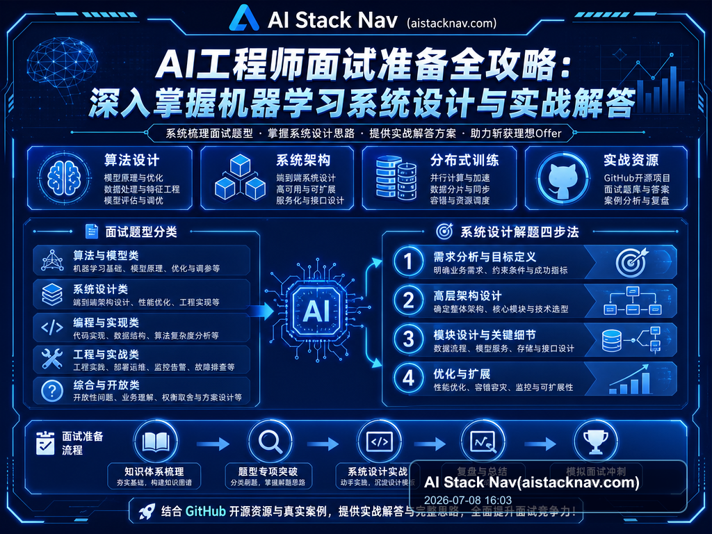 AI工程师面试准备全攻略：深入掌握机器学习系统设计与实战解答 特色图