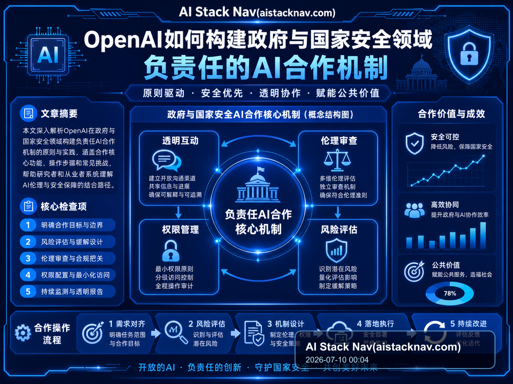 OpenAI如何构建政府与国家安全领域负责任的AI合作机制 特色图