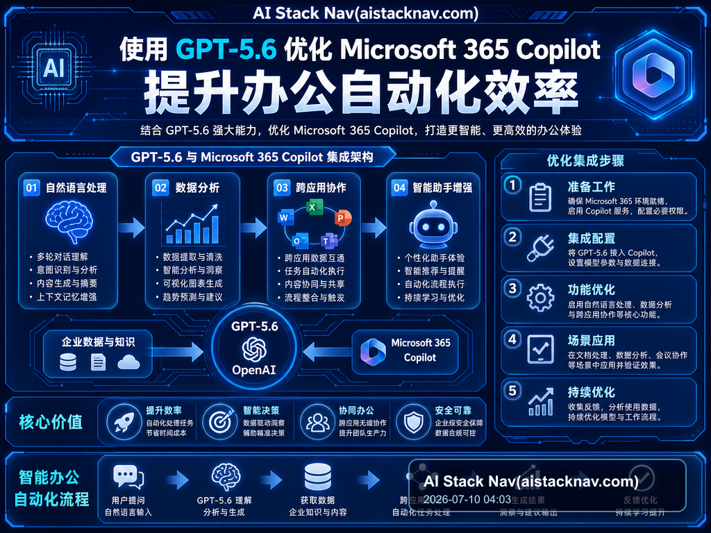 使用 GPT-5.6 优化 Microsoft 365 Copilot 提升办公自动化效率 特色图