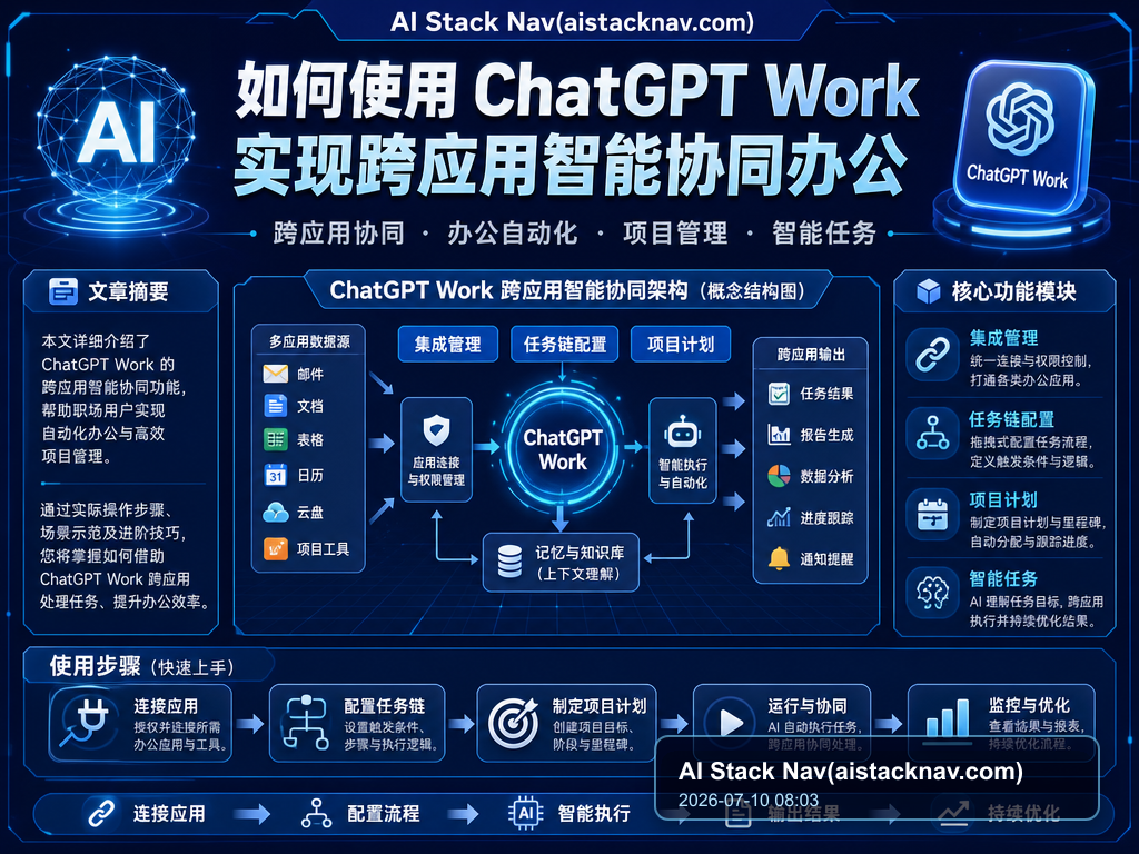 如何使用 ChatGPT Work 实现跨应用智能协同办公 特色图