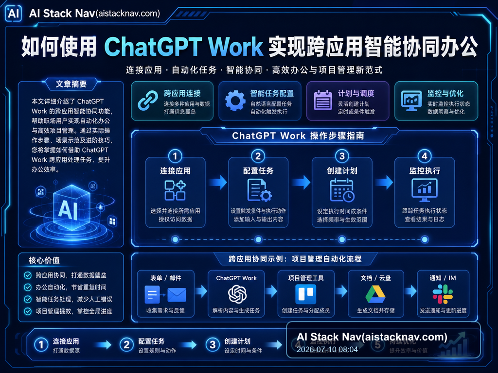 如何使用 ChatGPT Work 实现跨应用智能协同办公 教程插图 1