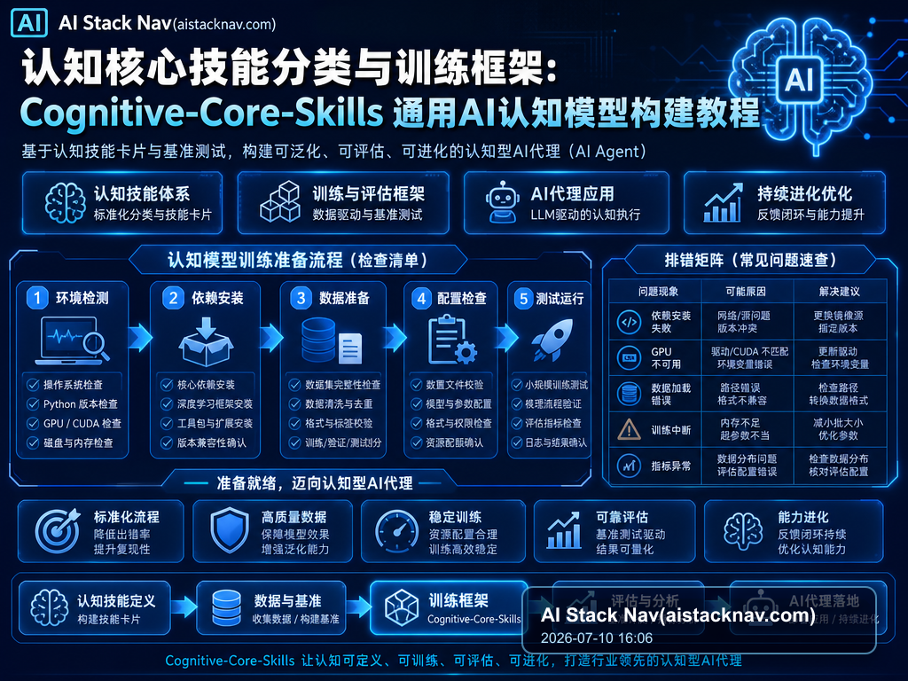 认知核心技能分类与训练框架：Cognitive-Core-Skills 通用AI认知模型构建教程 教程插图 2