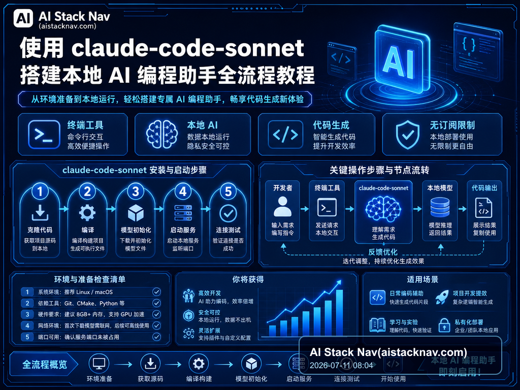 使用 claude-code-sonnet 搭建本地 AI 编程助手全流程教程 教程插图 1