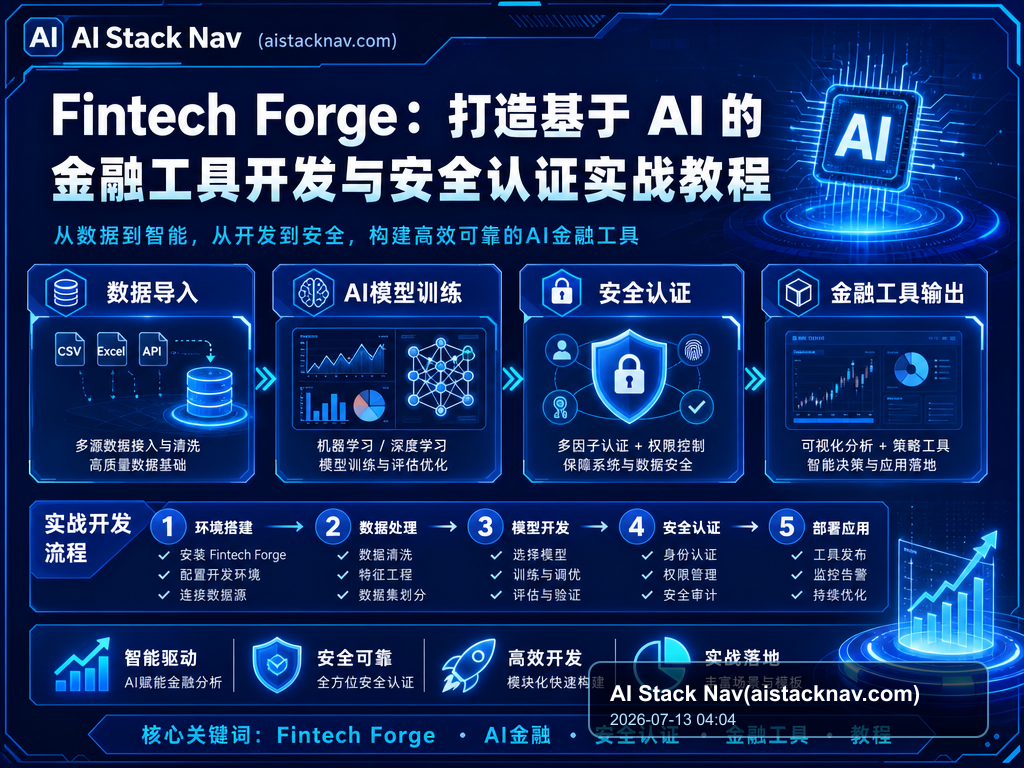 Fintech Forge：打造基于 AI 的金融工具开发与安全认证实战教程 特色图