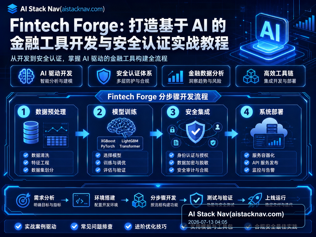 Fintech Forge：打造基于 AI 的金融工具开发与安全认证实战教程 教程插图 1
