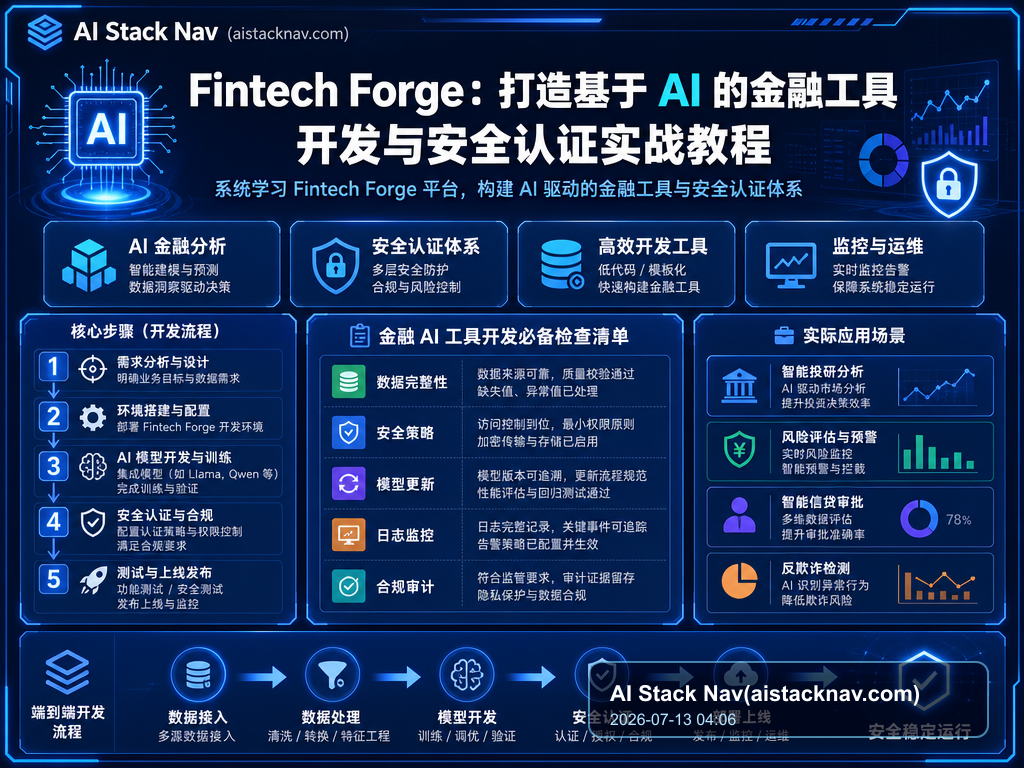 Fintech Forge：打造基于 AI 的金融工具开发与安全认证实战教程 教程插图 2