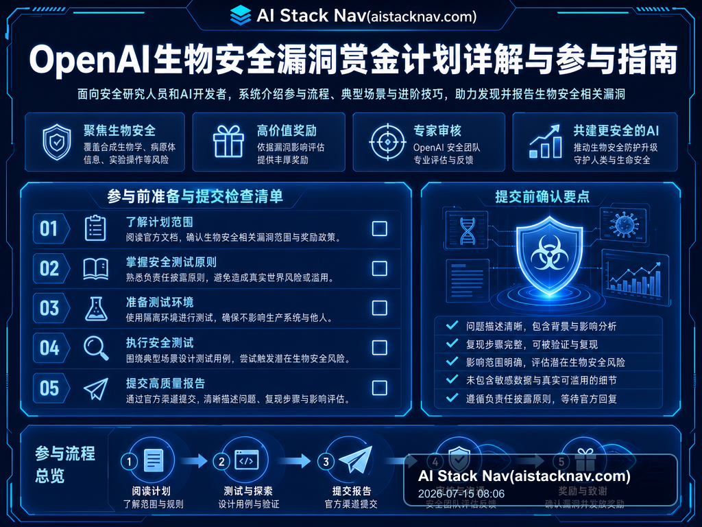 OpenAI生物安全漏洞赏金计划详解与参与指南 教程插图 2