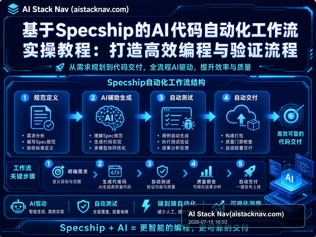 基于Specship的AI代码自动化工作流实操教程：打造高效编程与验证流程 特色图
