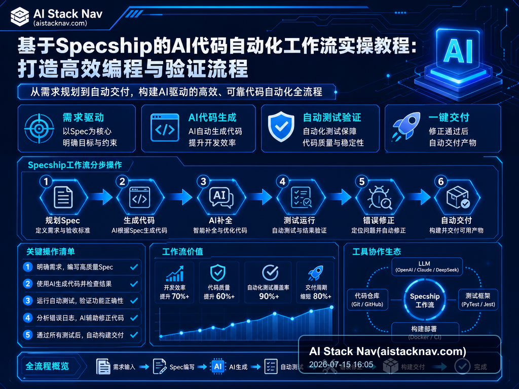 基于Specship的AI代码自动化工作流实操教程:打造高效编程与验证流程 教程插图 1