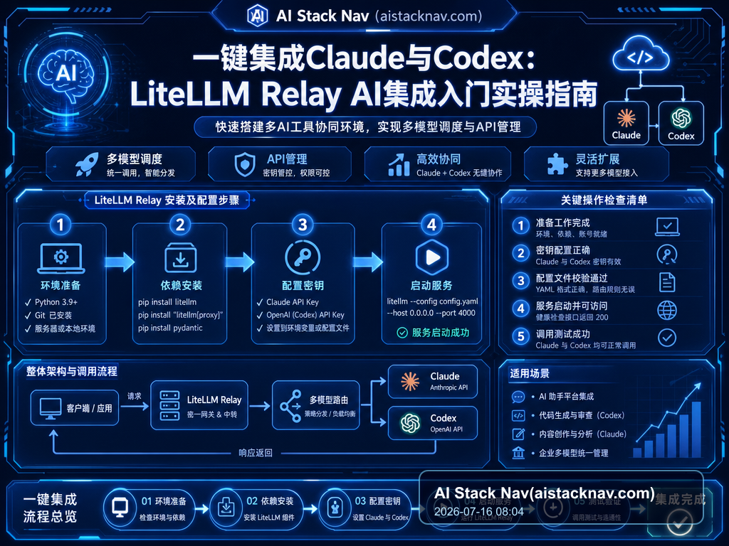 一键集成Claude与Codex：LiteLLM Relay AI集成入门实操指南 教程插图 1