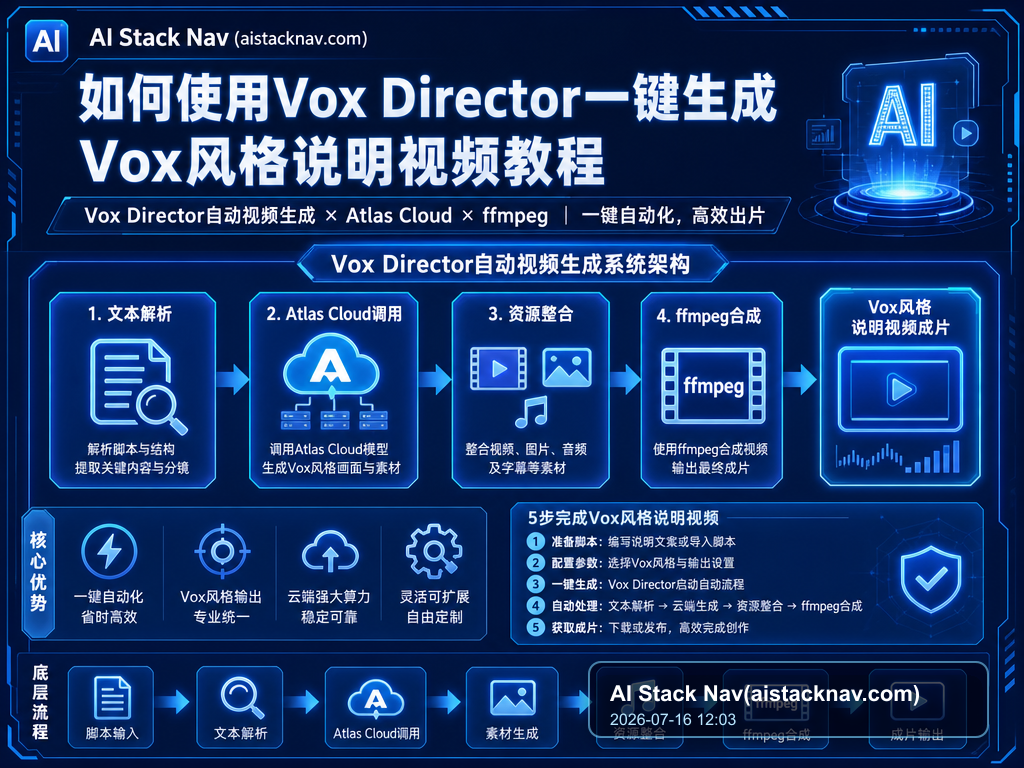 如何使用Vox Director一键生成Vox风格说明视频教程 特色图