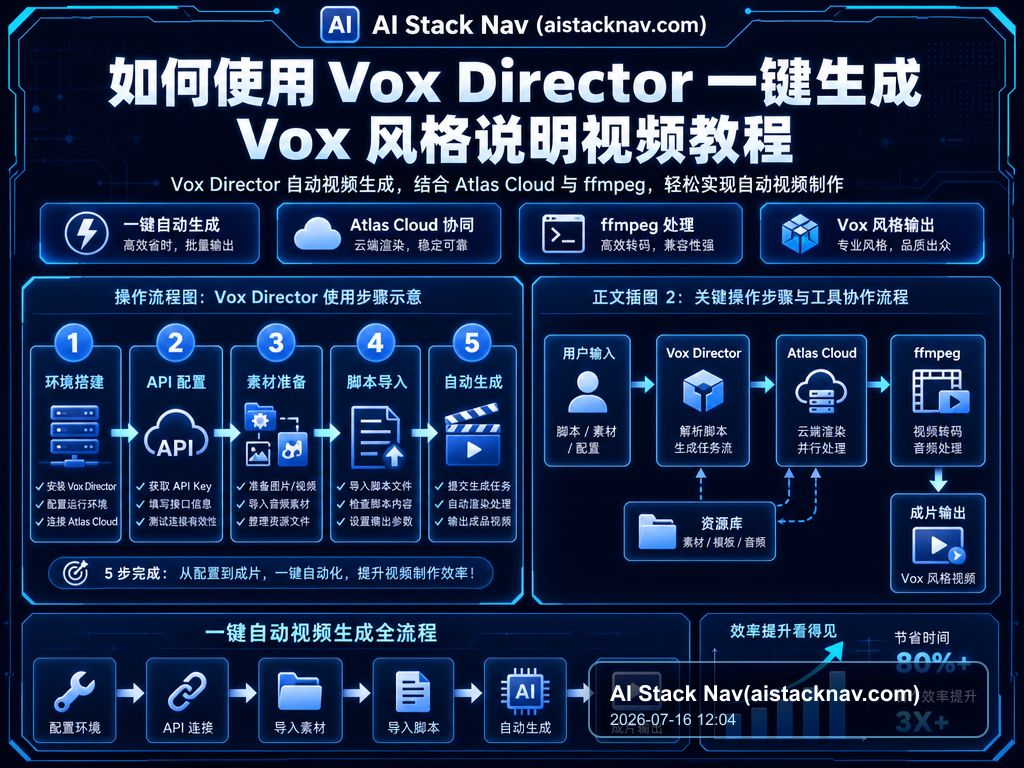 如何使用Vox Director一键生成Vox风格说明视频教程 教程插图 1
